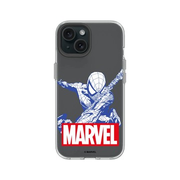 iPhone 15 Clear 透明 - 迪士尼-漫威 Marvel - 蜘蛛人-漫威Logo版
