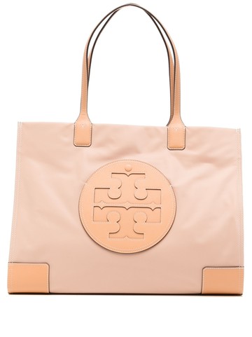 Tory Burch - Ella logo-appliqué tote bag - women - Fabric - One Size - Brown