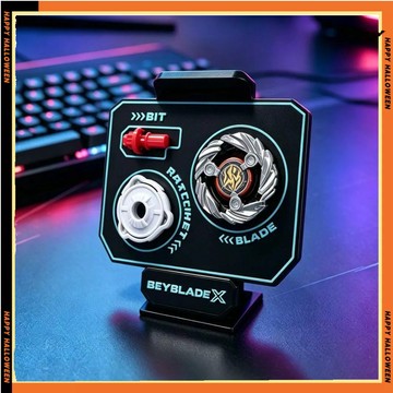 臺灣出BeybladeX專業級陀螺競技展示臺炫酷電競桌面擺件收藏模型可旋轉