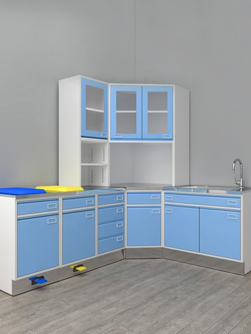 醫院治療柜處置室操作臺無菌藥品柜電解板西藥柜配藥處置臺定制柜