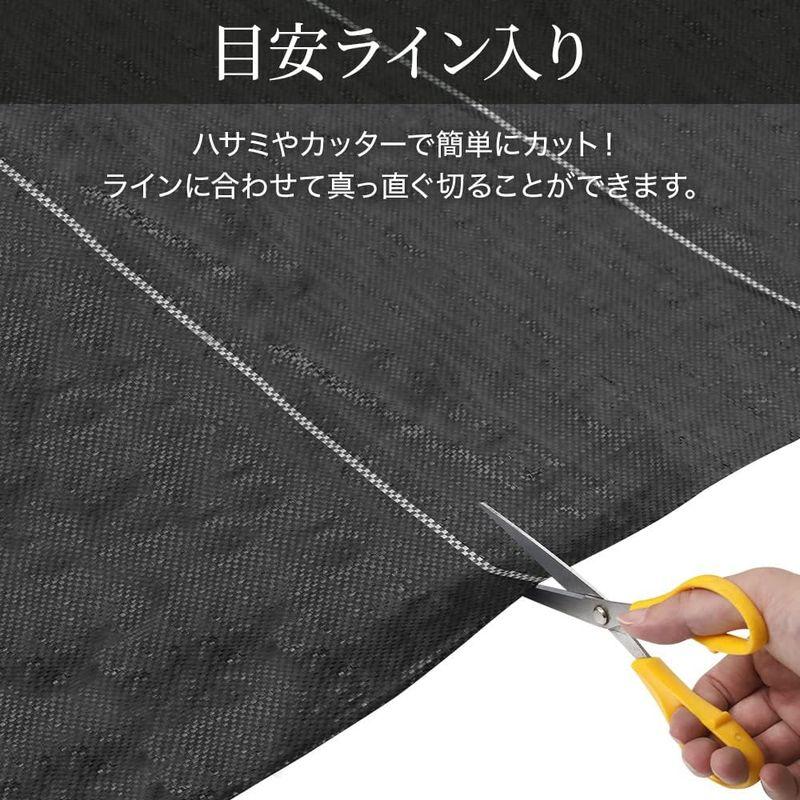 iimono117 防草シート 長さ100メートルまで × 幅2メートルまで耐久年数3年 除草シート 園芸用シート 雑草シート 高透水 農業