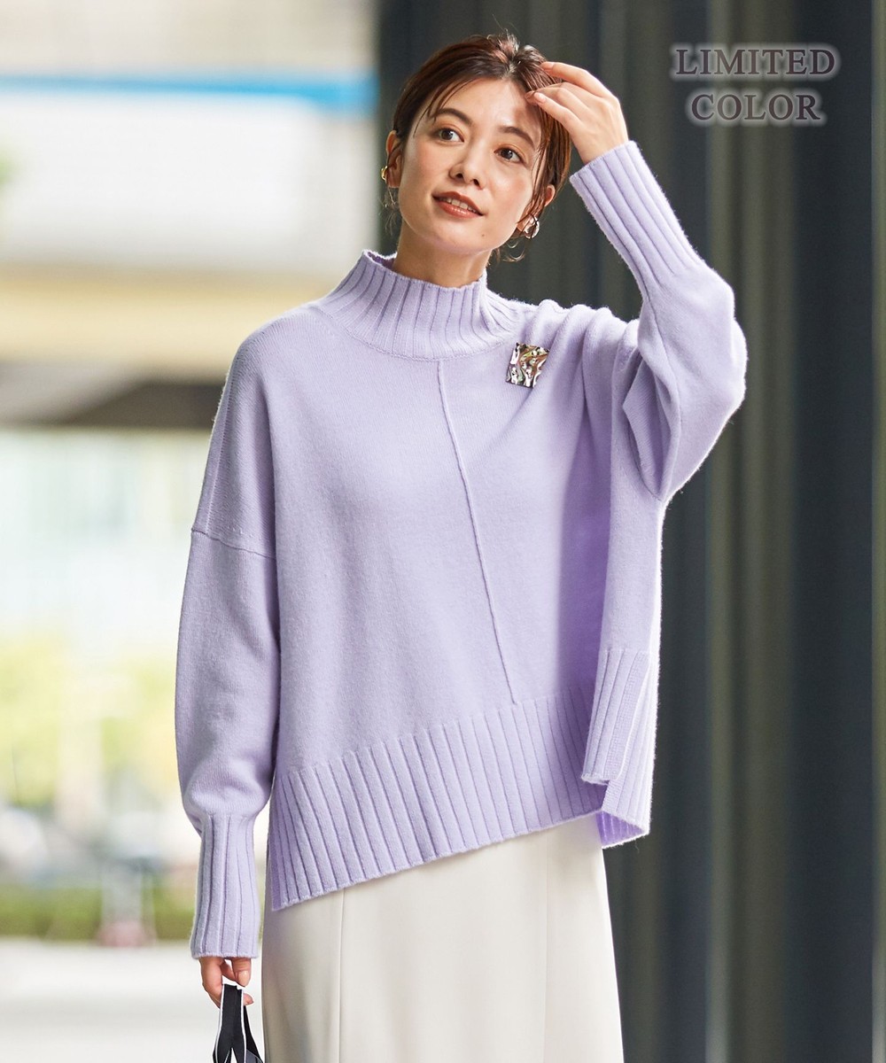 ICB Soft Wool Cashmere Mixハイネックニット☆新品 アイシービー