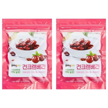 gomgom 蔓越莓乾 200g  2包