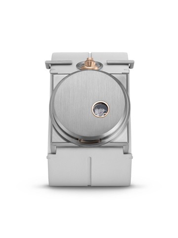 Fob Paris - R100 Eden 40mm - men - stainless steel/Bovine Leather (top grain) - M - Silver