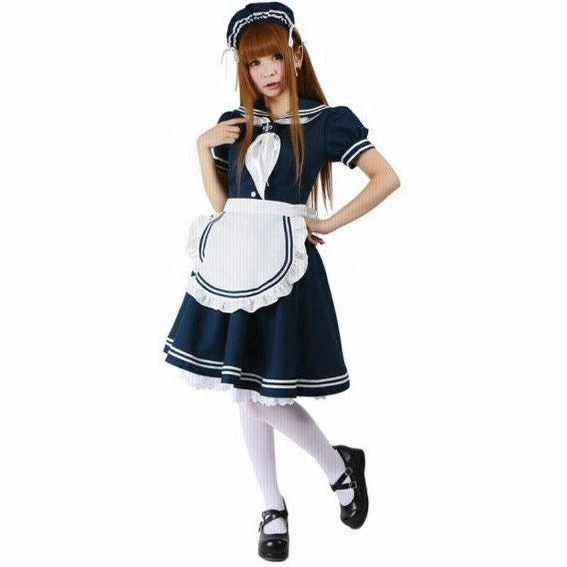 Emily エミリー セーラーメイド ツーピースタイプ ネイビー 1着 メイド服 コスプレ衣装 通販 Lineポイント最大0 5 Get Lineショッピング