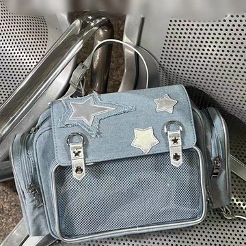 Bag House👜 《星星牛仔痛》星星痛包辣妹y2k雙肩背包日常通懃