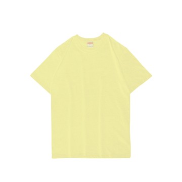 United Athle UA 5001-01 頂級柔棉5.6oz. 成人短T 淺黃 3500101-487 [EW]