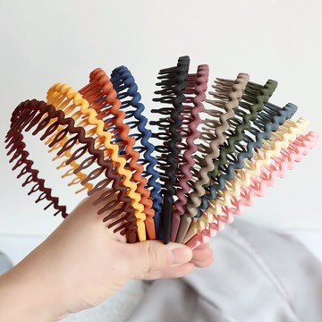 帶齒發箍女壓發防滑百搭洗臉簡約韓國洗漱網紅細發捆發卡頭飾發帶