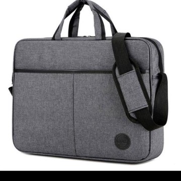 雅彩戴爾灰色筆記本電腦包 15/15.6寸防震手提/單肩背包