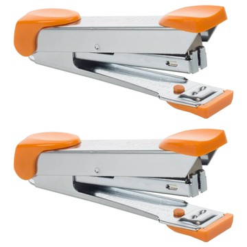 MAX 美克司 釘書機 含針 HD-10WK-RY 橙黃色  2個