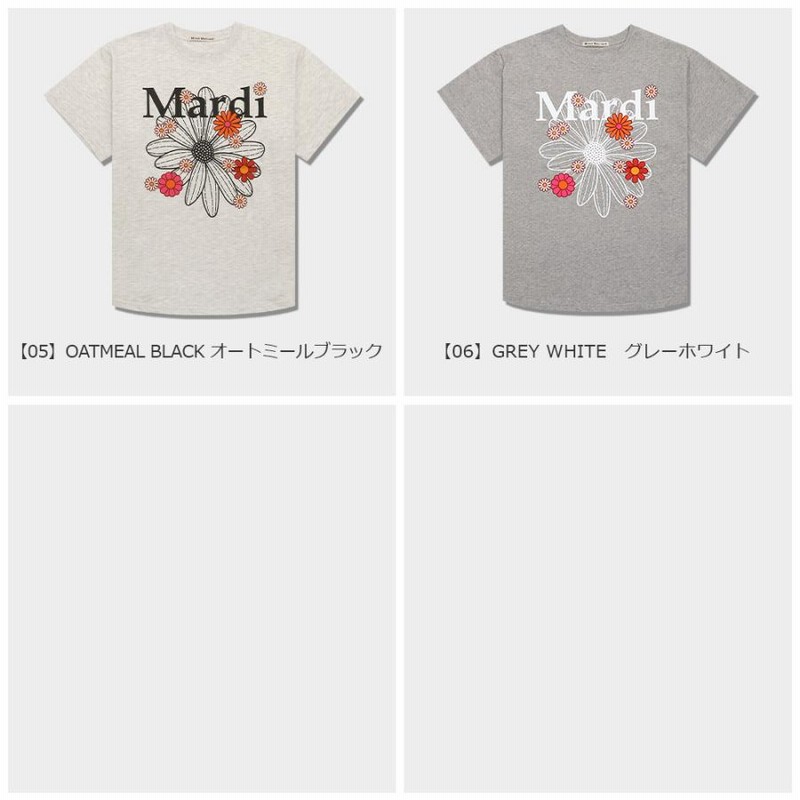 マルディメクルディ Mardi Mercredi Tシャツ TSHIRT FLOWERMARDI BLOSSOM 半袖 レディース 韓国 ファッション アパレル Mardi Mercredi マルディメクルディ Tシャツ SLIM TSHIRT