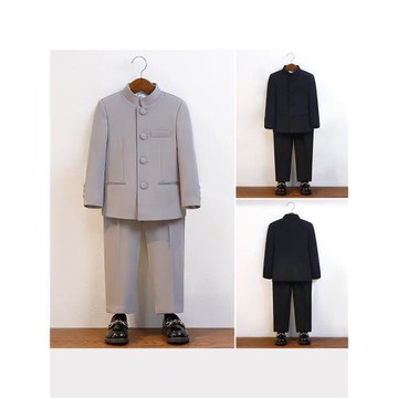 男童西裝中山裝套裝中國風兒童主持朗誦演出鋼琴禮服男孩唐裝漢服