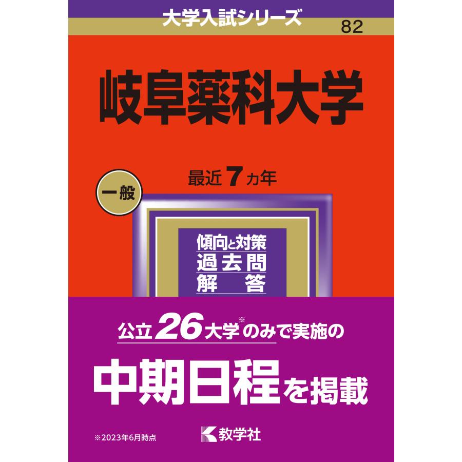 岐阜薬科大学 2024年版