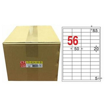 【龍德】A4三用電腦標籤 20x50mm 白色 1000入 / 箱 LD-824-W-B【APP滿額下單4%點數(單一帳號最高1000點)】7/31止