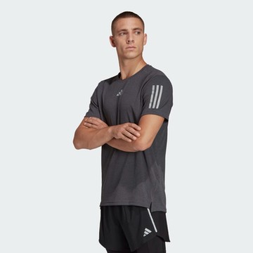 adidas 上衣 男款 短袖上衣 運動 OTR HEATHER TEE 灰 HR6617