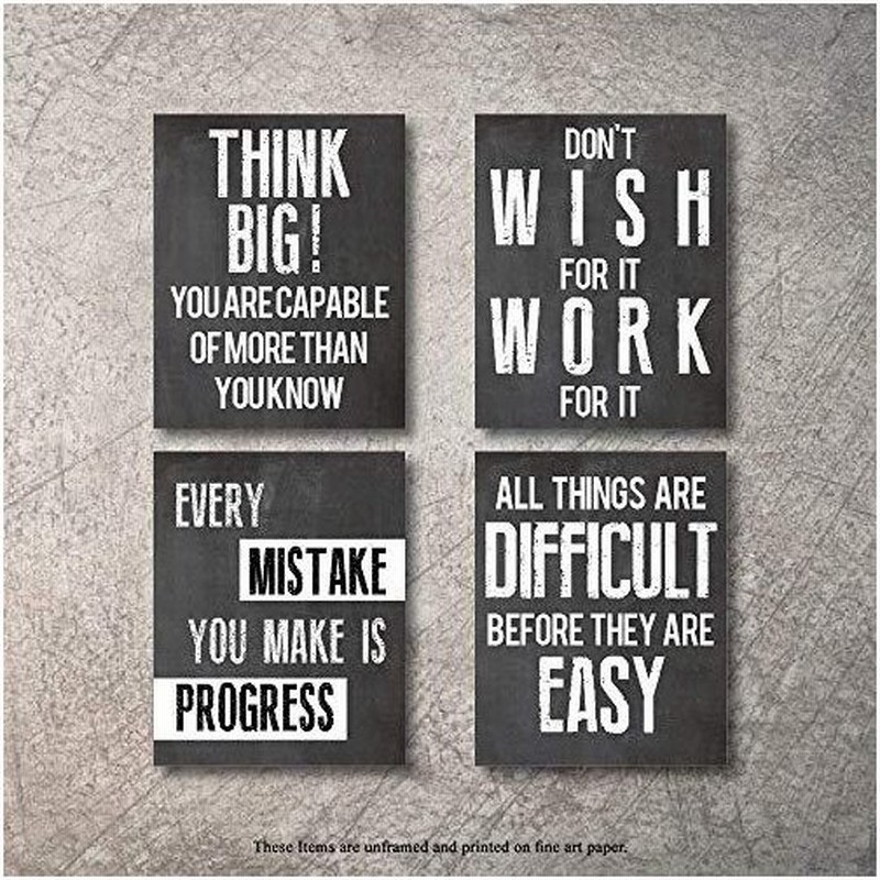 Think デザインインスピレーションウォールアートポスタープリント 引用句 ポジティブなアファメーション モチベーションウォールアート 引用絵 楽 通販 Lineポイント最大0 5 Get Lineショッピング