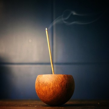 中秋禮盒 靜心不倒香座 香插+管線香一管