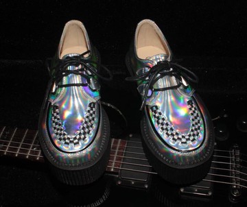 日本 正品 高品質 皮鞋 鬆糕鞋 厚底鞋 男 厚底女 高跟鞋 女 高跟男 質感 反光 鐳射皮 厚底5CM