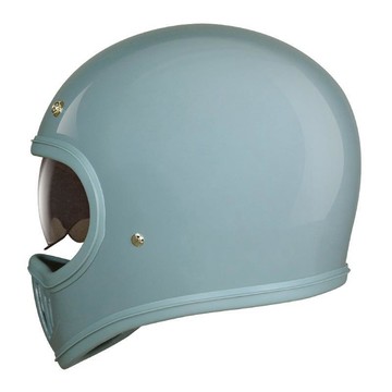 THH 安全帽 TT03S Britt 素色 靜謐藍 山車帽 金屬排齒扣 內墨鏡  全罩