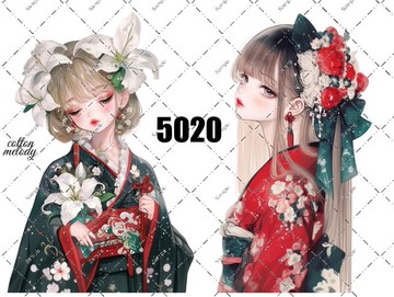original sticker no.5020 人物貼紙 原創貼紙 原創人物貼紙 裝飾貼紙 cotton melody