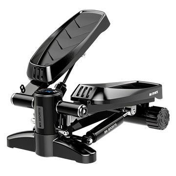 踏步機 附彈力拉繩 + 便利工具 + 減震地墊 + 潤滑油  黑色  43 x 33 x 21cm