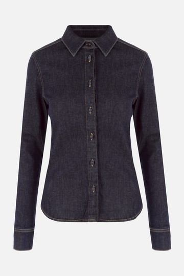 ALAIA stretch denim shirt Woman