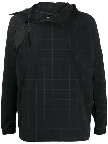 Nike - checked pullover jacket - men - Nylon/Polyester/Spandex/Elastane - S - Black