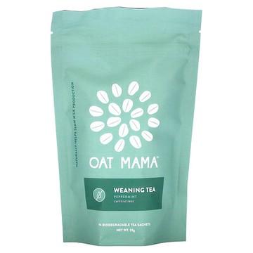 Oat Mama, 斷奶茶，薄荷，無咖啡萃取，14 小袋，32 克