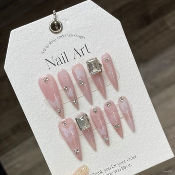 💟加一手工甲💅🏻輕奢貓眼鏤空蝴蝶穿戴甲氣質溫柔顯白法式裸色穿戴甲貼片純手工穿戴甲 LAUR