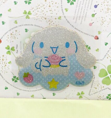 【震撼精品百貨】大耳狗 Cinnamoroll Sanrio 大耳狗喜拿造型大貼紙-雲#04807 震撼日式精品百貨