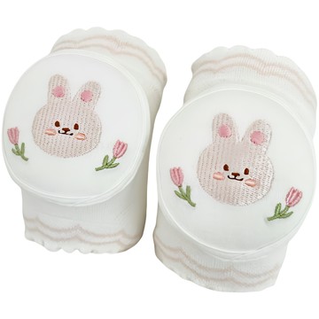Junidoni 嬰兒可愛護膝  粉色兔子  1套