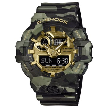 【CASIO 卡西歐】G-SHOCK Bold Camo迷彩系列 街頭個性 雙顯電子錶款 GA-700CMG-3A_53.4mm