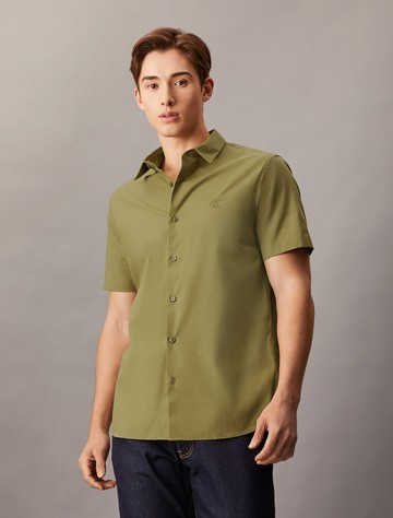 Calvin Klein 基本款 Monogram 修身襯衫