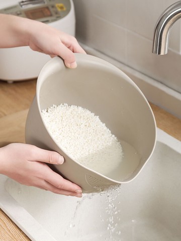 廚房雙層瀝水籃洗菜籃洗米籃家用水果籃多功能創意塑料洗菜盆