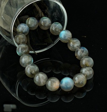 灰拉長石 12.5mm 手鍊 ( G.Labradorite 12.5mm Bracelet )