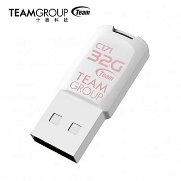 team十銓科技 c171 琴鍵隨身碟32gb-白