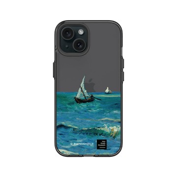 iPhone 15 Clear 酷墨灰 - Van Gogh Museum - 海濱的漁船