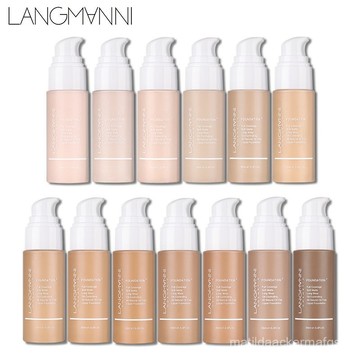 Langmanni/浪曼妮  按壓 粉底液 啞光 控油 遮瑕 粉底液 時尚彩妝