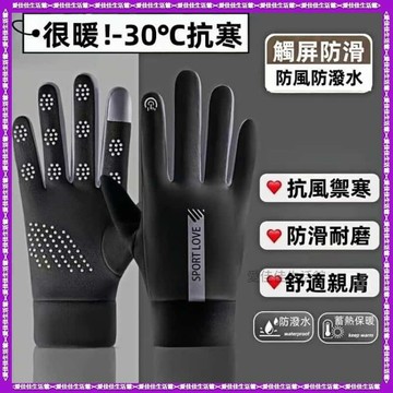 【隔日到貨】🔥【騎車不冷了】 防風防滑觸屏防水手套  電動車機車手套 滑雪手套 防寒保暖手套 防風手套 觸屏手套女生手套