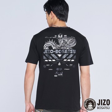 【買1送1】五龍騰飛-白龍神短TEE(黑) - BLUE WAY 地藏小王