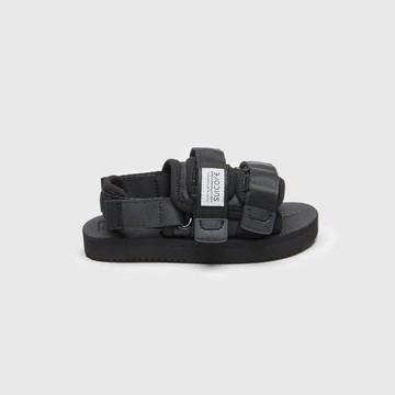 SUICOKE MOTO-2kids OG-056-2KID 童鞋 黑色 魔鬼氈 涼鞋【SK230562KDBK】