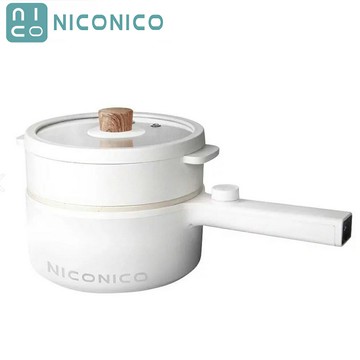 【2025專屬特價】NICONICO 日式蒸煮陶瓷料理鍋 電火鍋 陶瓷鍋 蒸煮鍋 長柄鍋