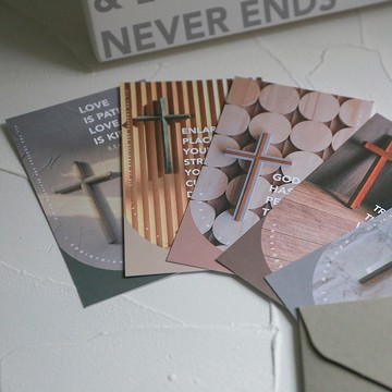 萬用卡-十字架款-含信封5入