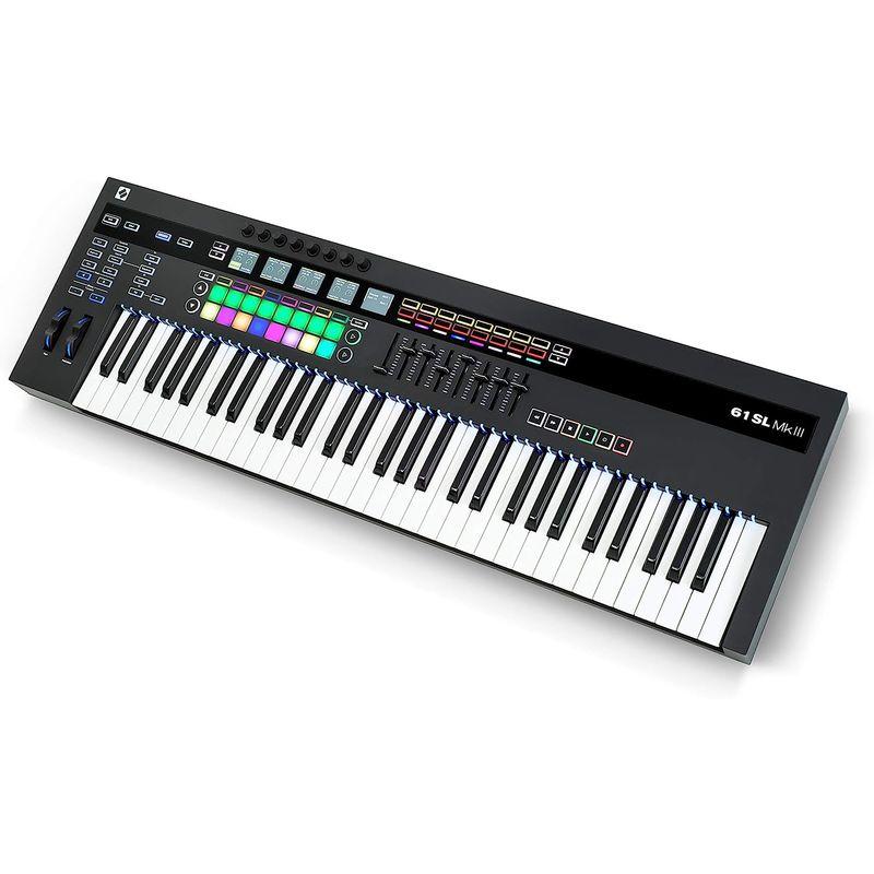 novation 61SL MkIII 8トラックシーケンサー搭載 MIDIキーボード 61鍵盤仕様