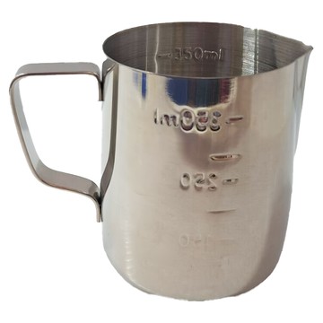 卡特屋 不鏽鋼拉花杯 350ml 304不鏽鋼材質  銀色  1個