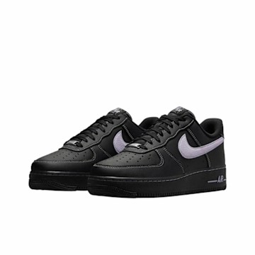 Nike Air Force 1 Low Black 黑紫 紫勾 刺繡 縫線 休閒鞋 男鞋 HQ2037-001