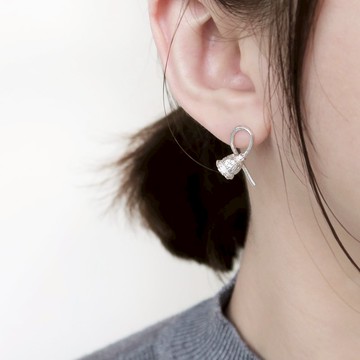 獨家 森林系 925純銀 美人果 耳針 耳環 耳夾 一對