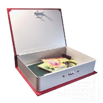 防潮收納【史代新文具】仿皮燙金式字典收納盒BKS17 （紅色/綠色）兩色任選(205Lx153Wx57Hmm)置物盒/收納櫃/保管盒/密碼鎖/鑰匙/零錢/宿舍/臥房