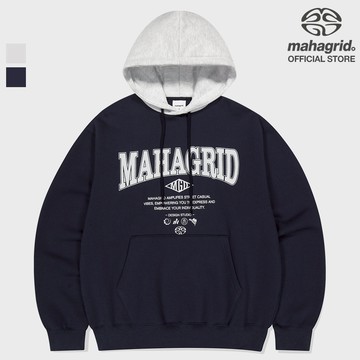 [MAHAGRID] 基本款拼色連帽衫_中性_韓國風格BASIC COLOR BLOCK HOODIE