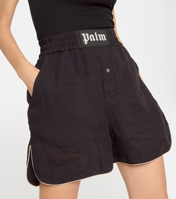 Palm Angels Logo linen boxer shorts